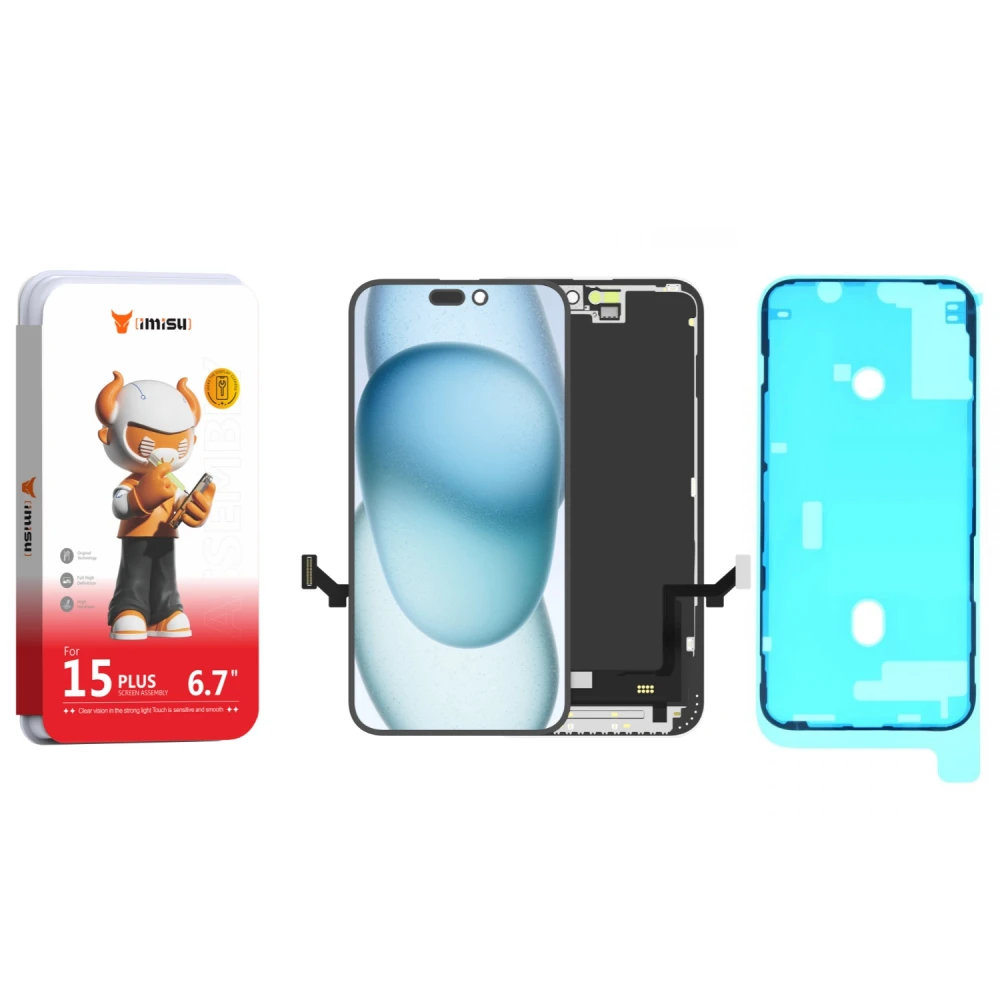Display cu touchscreen iPhone 15 Plus Prime Incell cu rama cu diagnoză