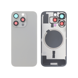 Capac spate Natural Titanium cu MagSafe fara logo iPhone 16 Pro
