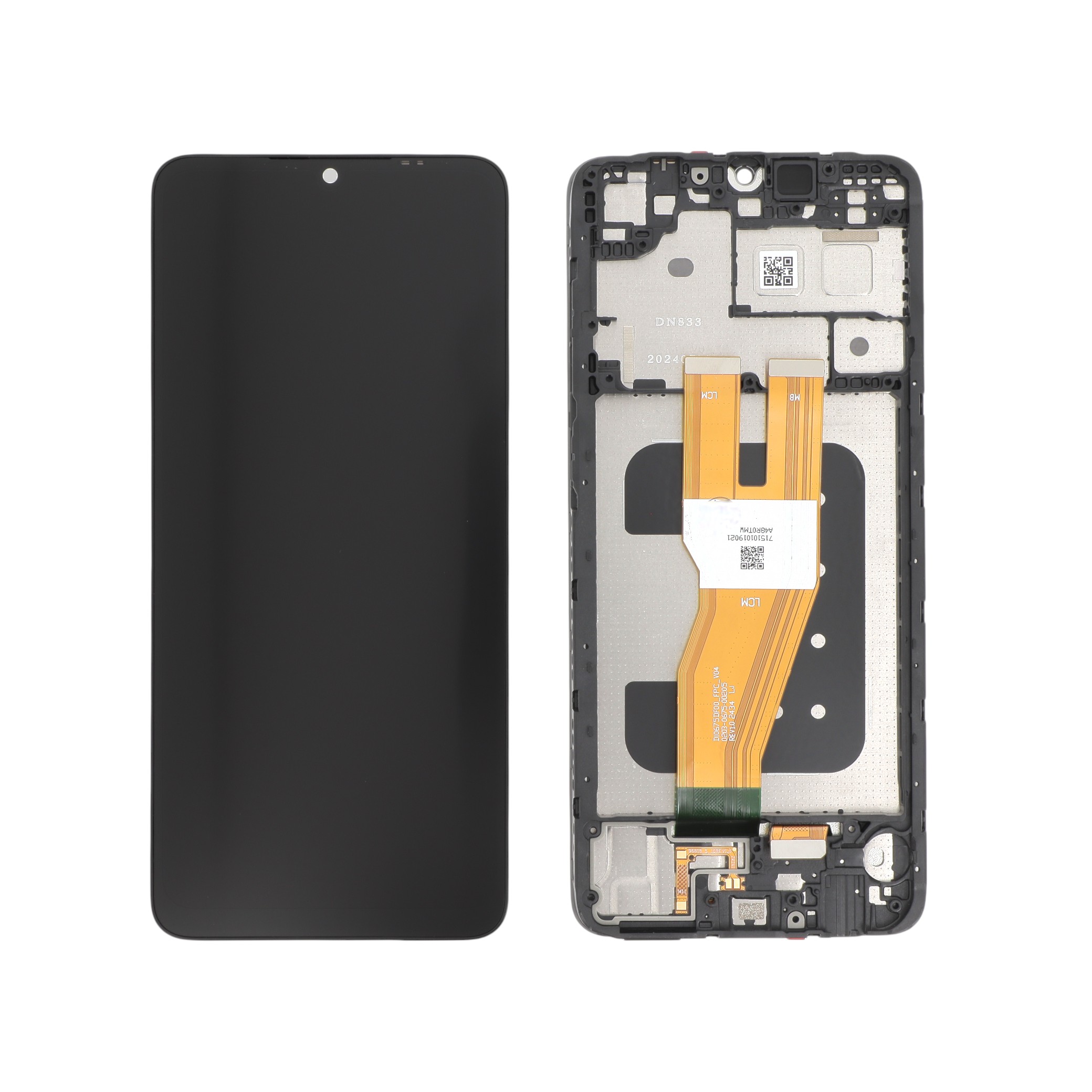 Display complet cu ramă Samsung Galaxy A05 A055F Black Reconditionat