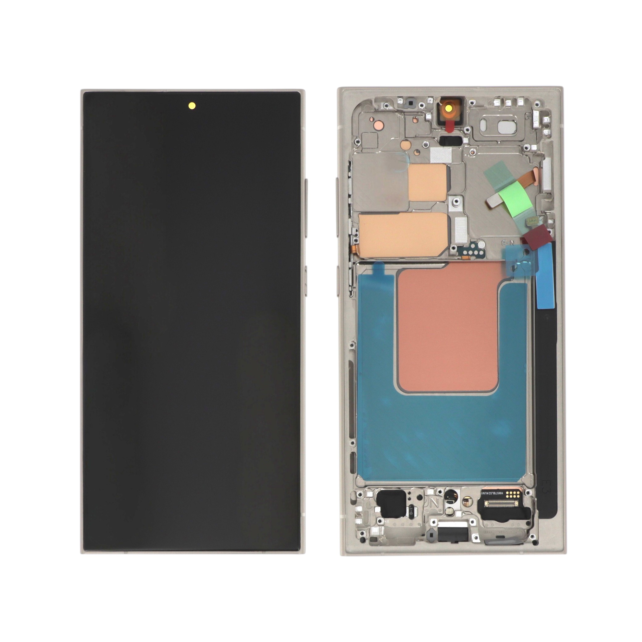 Display complet cu ramă Samsung Galaxy S24 Ultra (S928B) Soft OLED Titanium Grey