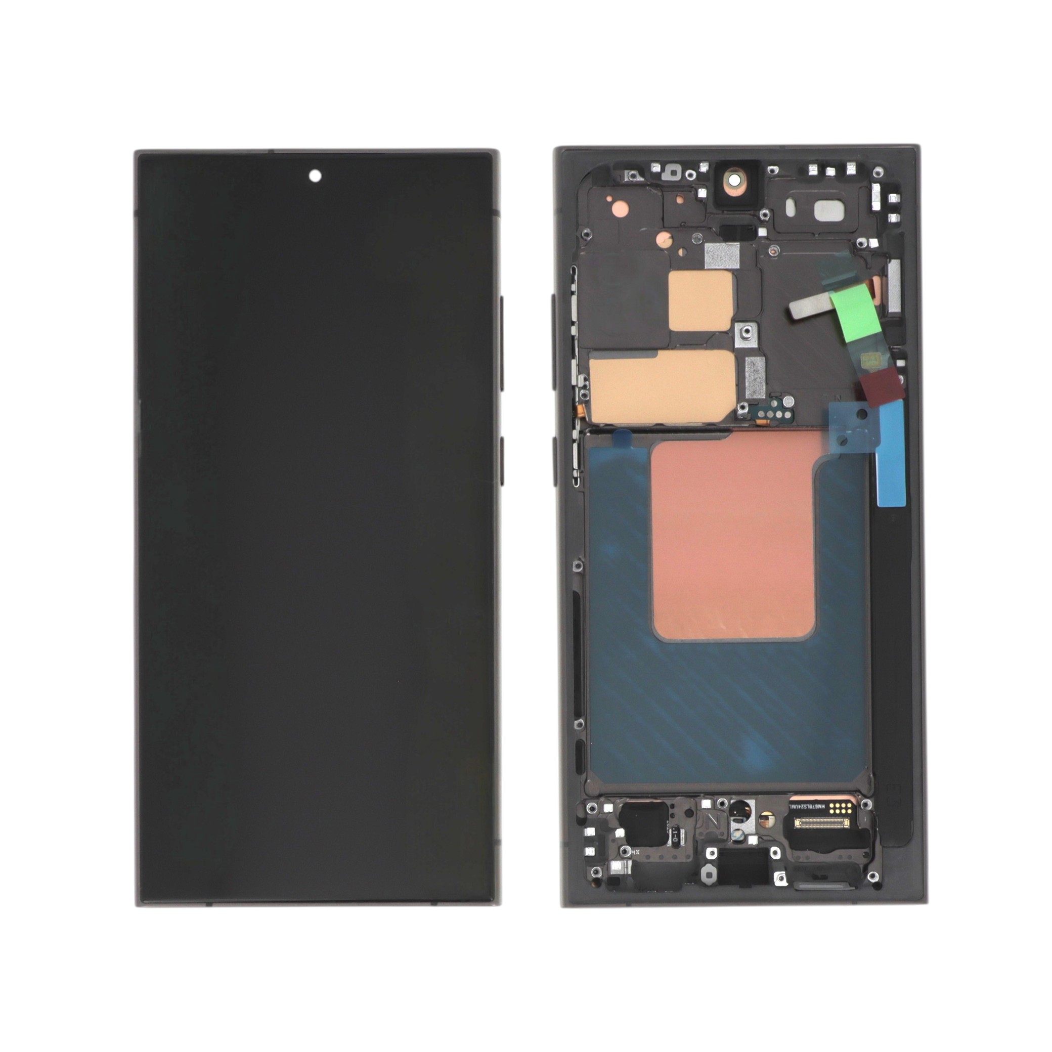 Display complet cu ramă Soft OLED Samsung Galaxy S24 Ultra (S928B) Black Titanium