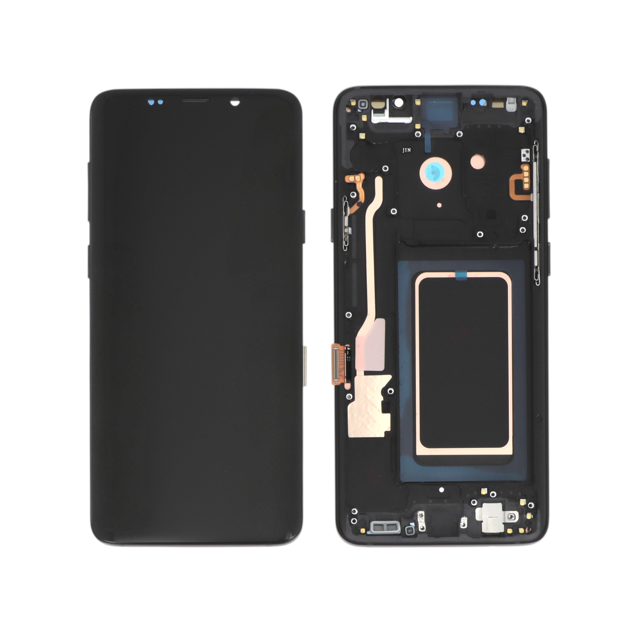Display complet cu ramă Samsung Galaxy S9+ (G965F) Soft OLED Negru