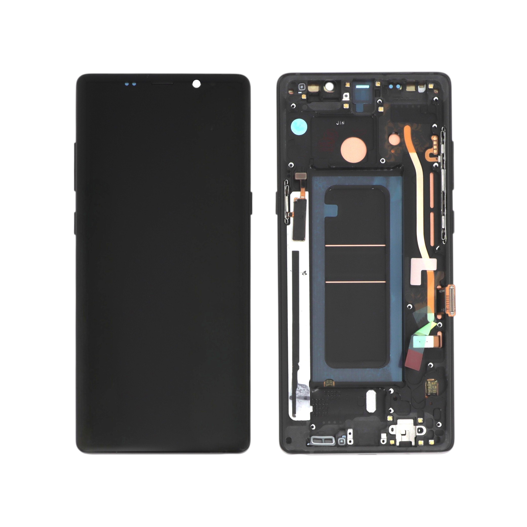 Display complet cu ramă Samsung Galaxy Note 8 (N950F) Soft OLED Negru