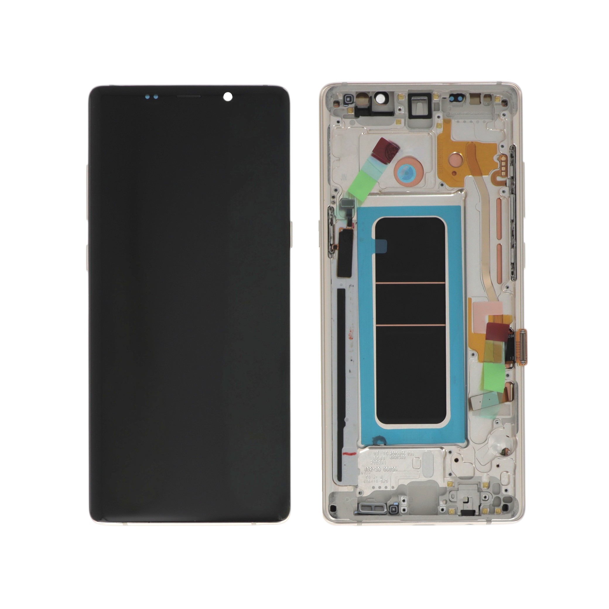 Display complet cu ramă Samsung Galaxy Note 8 (N950F) Soft OLED Gold