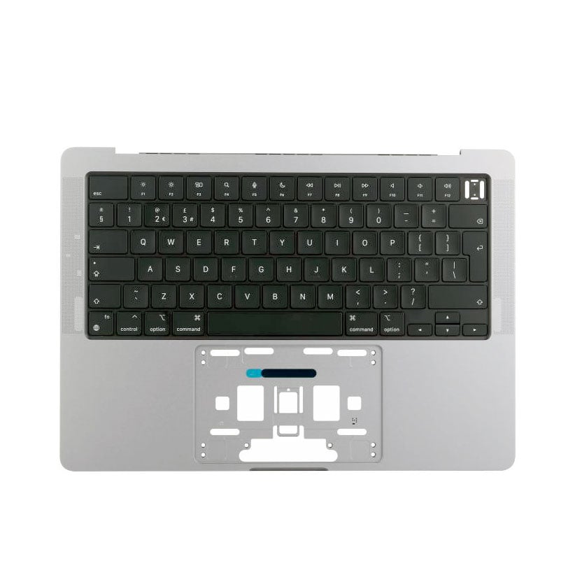 Topcase cu tastatură MacBook Pro 14 inch A2442 / A2779 2021-2023, UK, argintiu