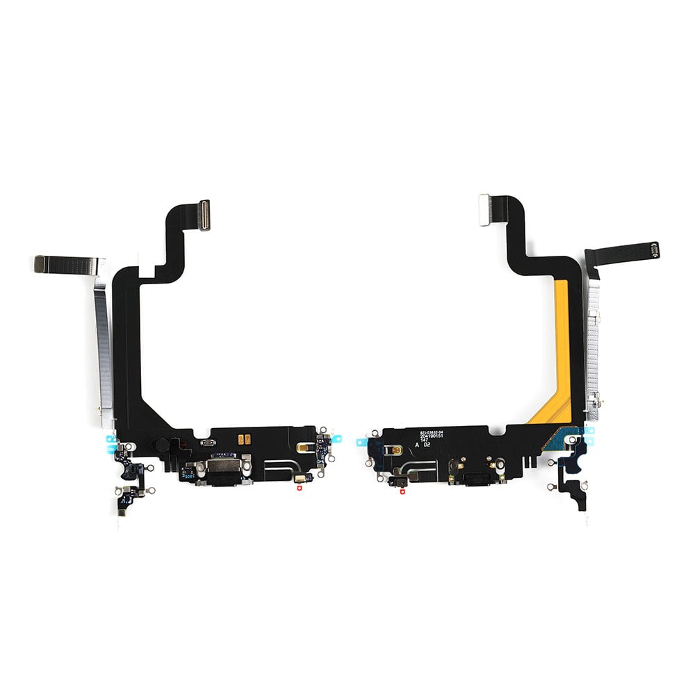 Charging Flex cu port Lightning (audio dock connector) iPhone 14 Pro Max, OEM, Negru
