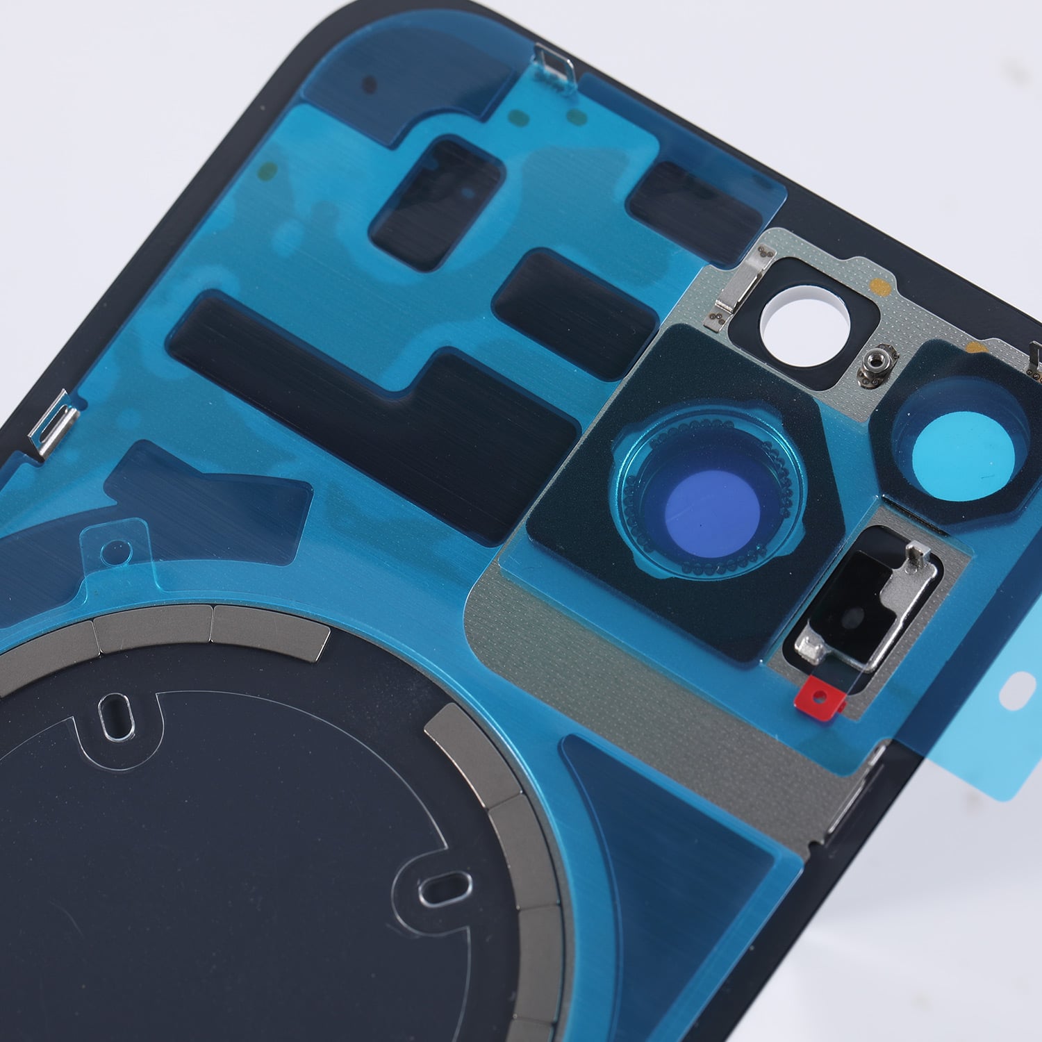 Capac spate sticla iPhone 14 cu magnet fara NFC Starlight