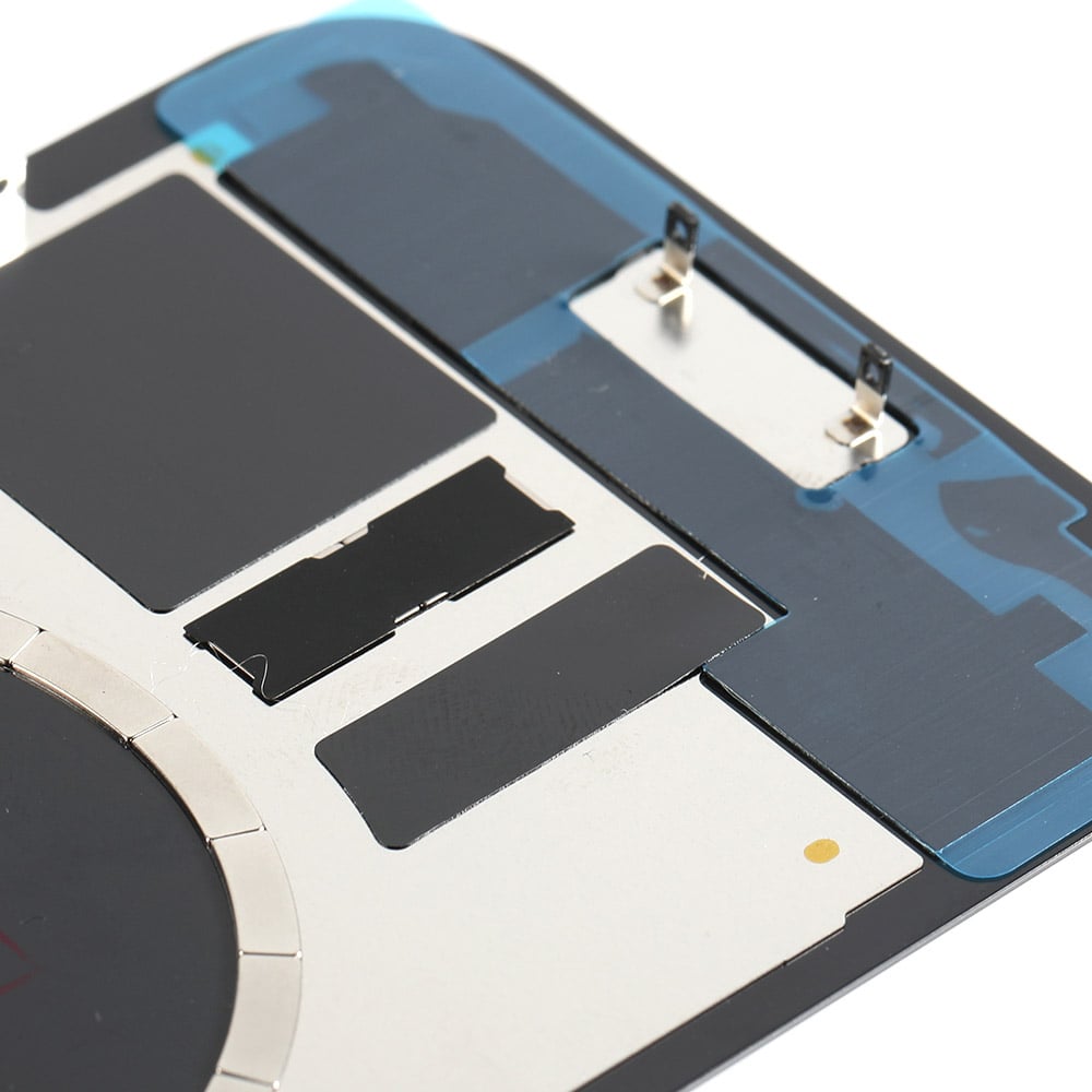 Capac spate sticla cu magnet fara NFC iPhone 15 Blue