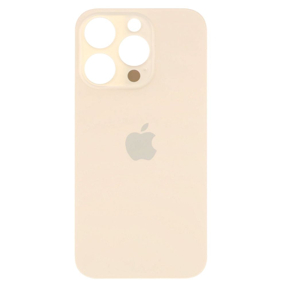 Sticla spate compatibila cu iPhone 14 Pro Big Hole Auriu