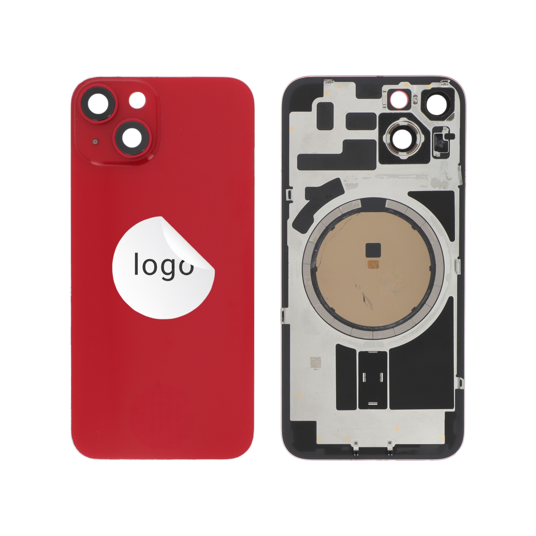 Sticlă capac spate Red iPhone 14 OEM Pulled Grade A