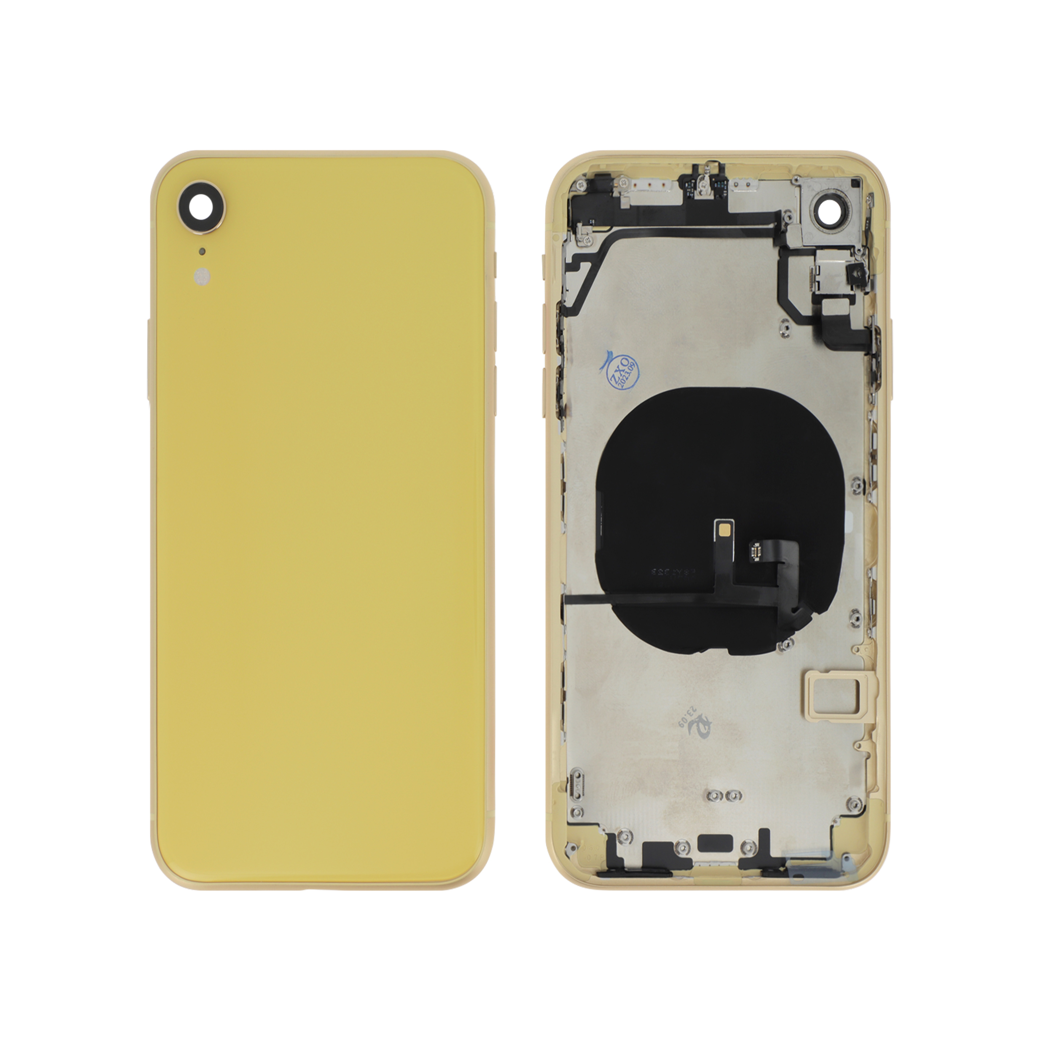 Carcasă completă complet Yellow iPhone XR, fara logo, compatibil