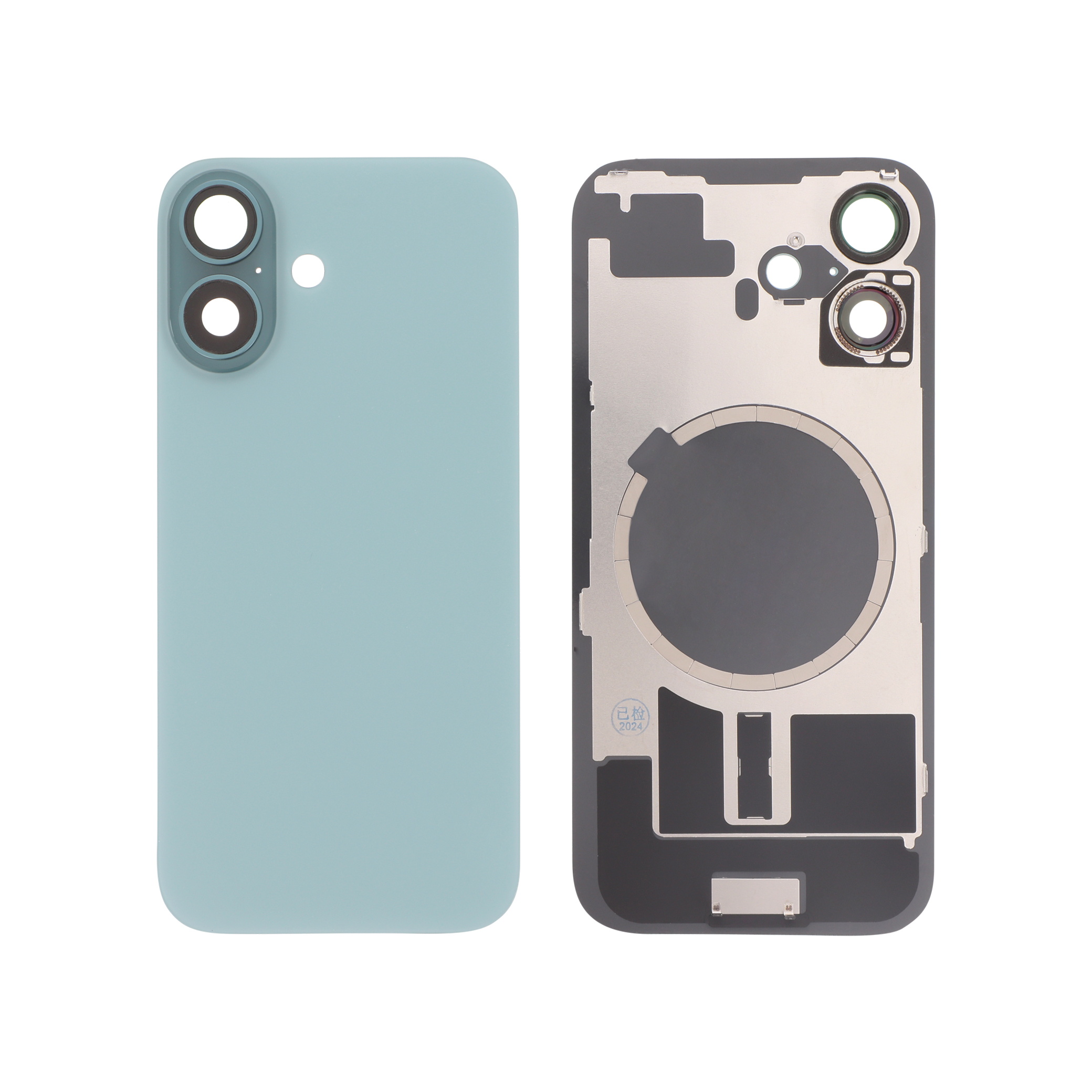 Capac spate Teal iPhone 16 cu MagSafe fara logo