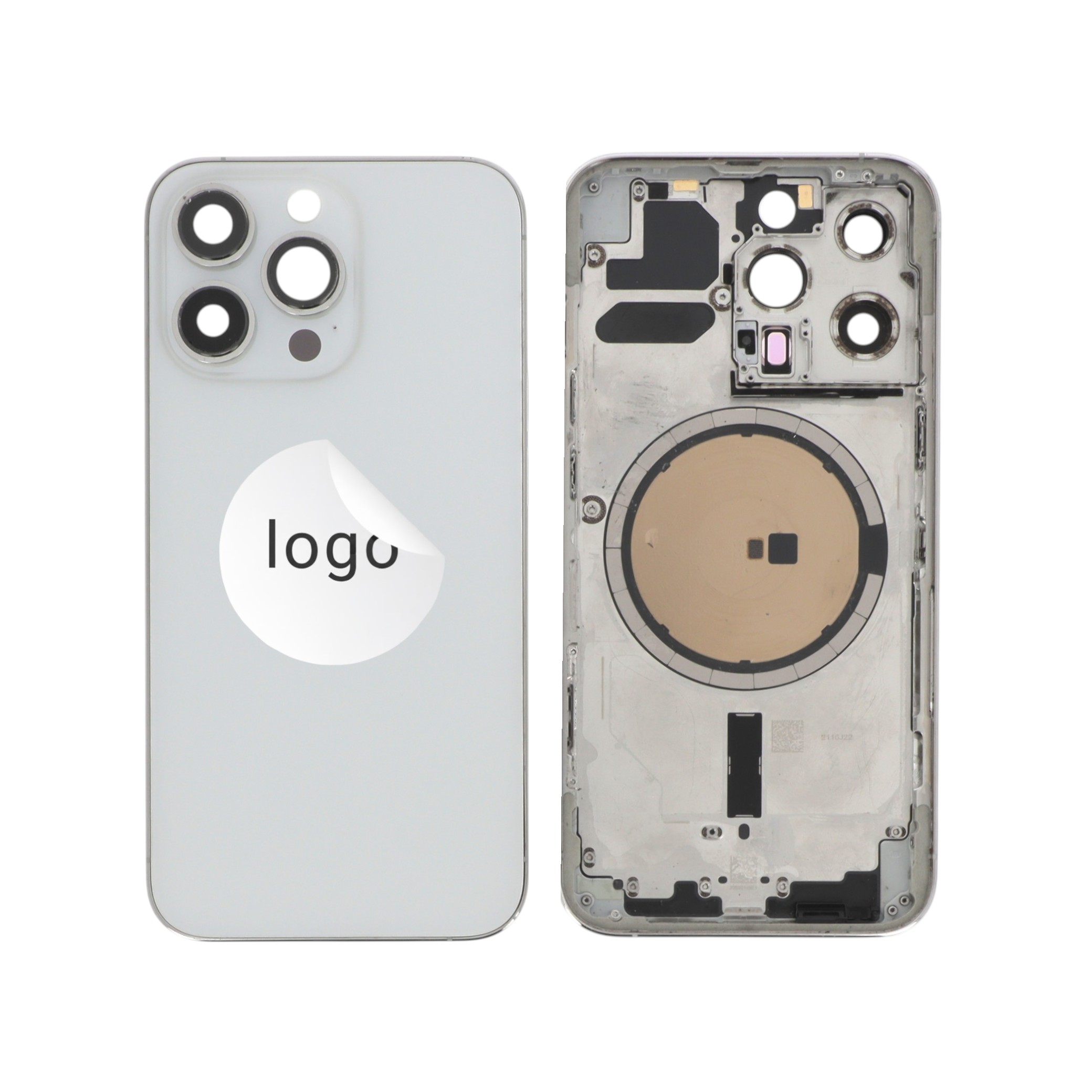 Sticlă capac spate Silver iPhone 13 Pro OEM Pulled Grade A