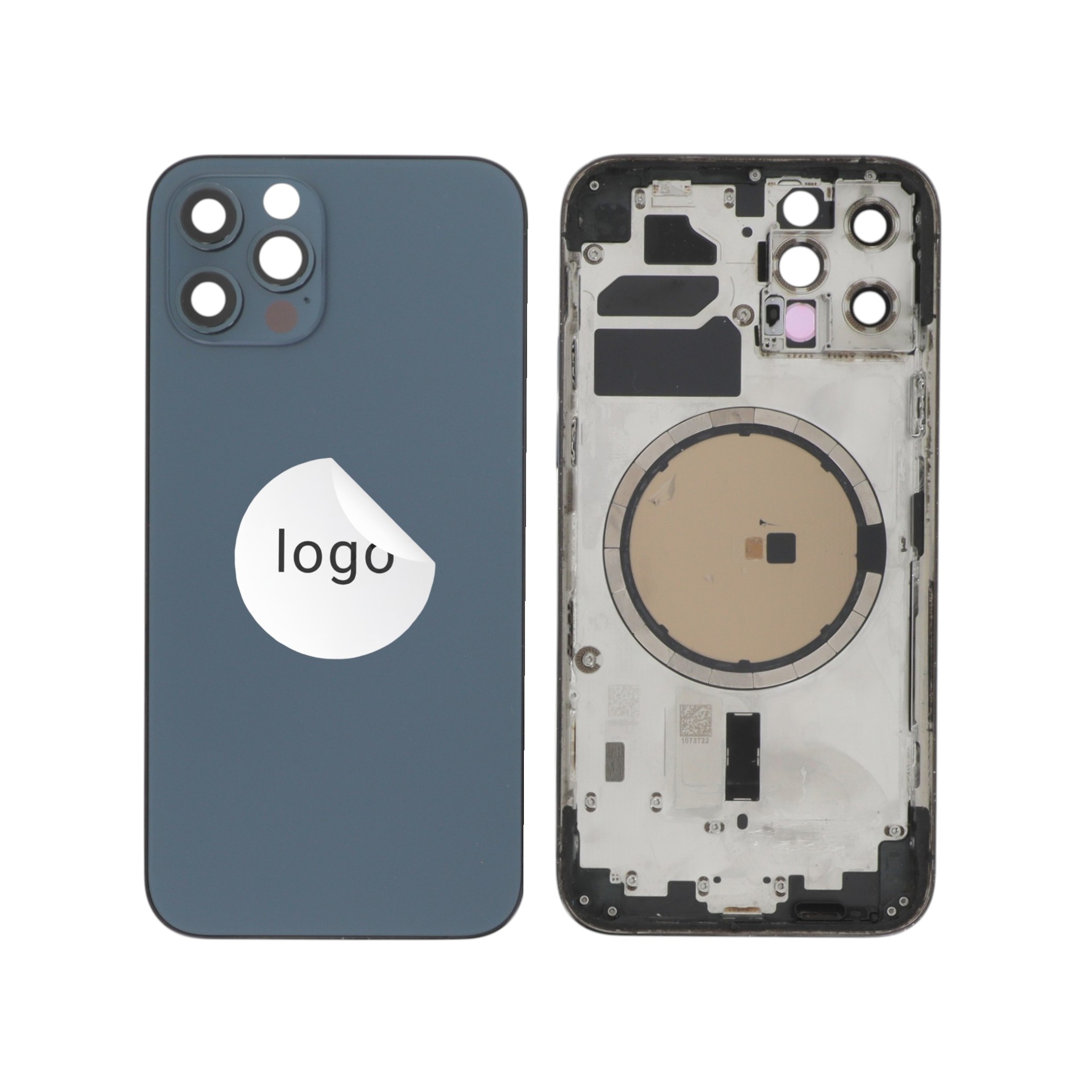 Sticlă capac spate Blue iPhone 12 Pro OEM Pulled Grade C