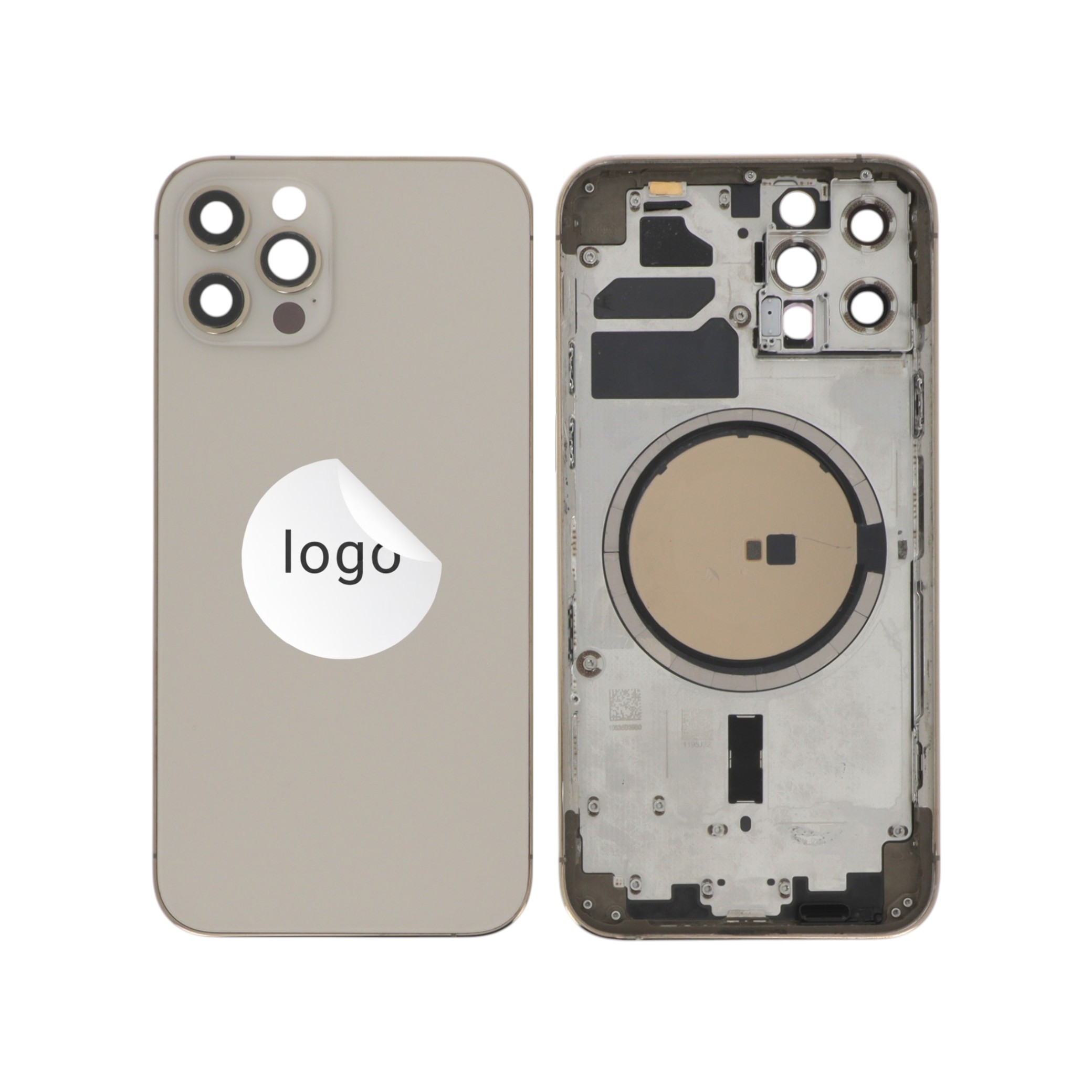 Sticlă capac spate Gold iPhone 12 Pro OEM Pulled Grade C