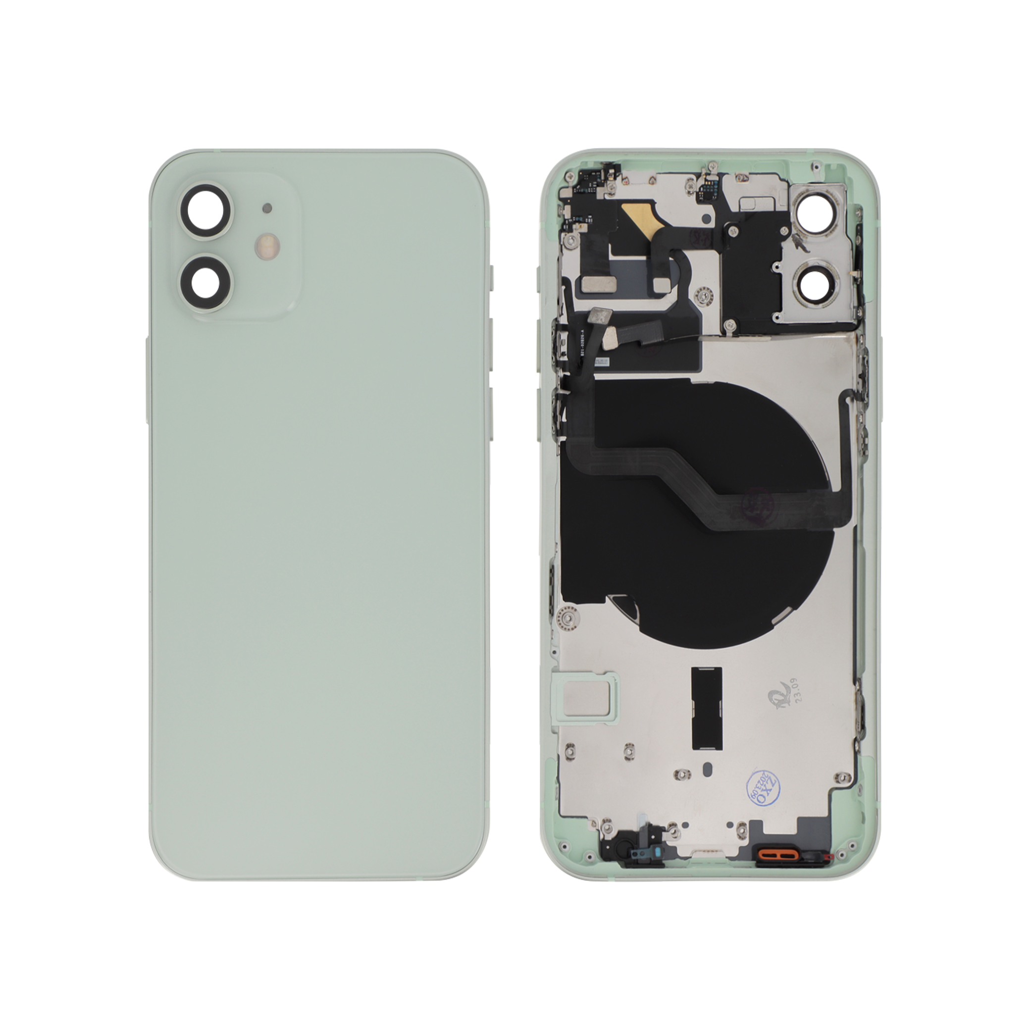 Carcasă completă complet verde iPhone 12 cu MagSafe fara logo