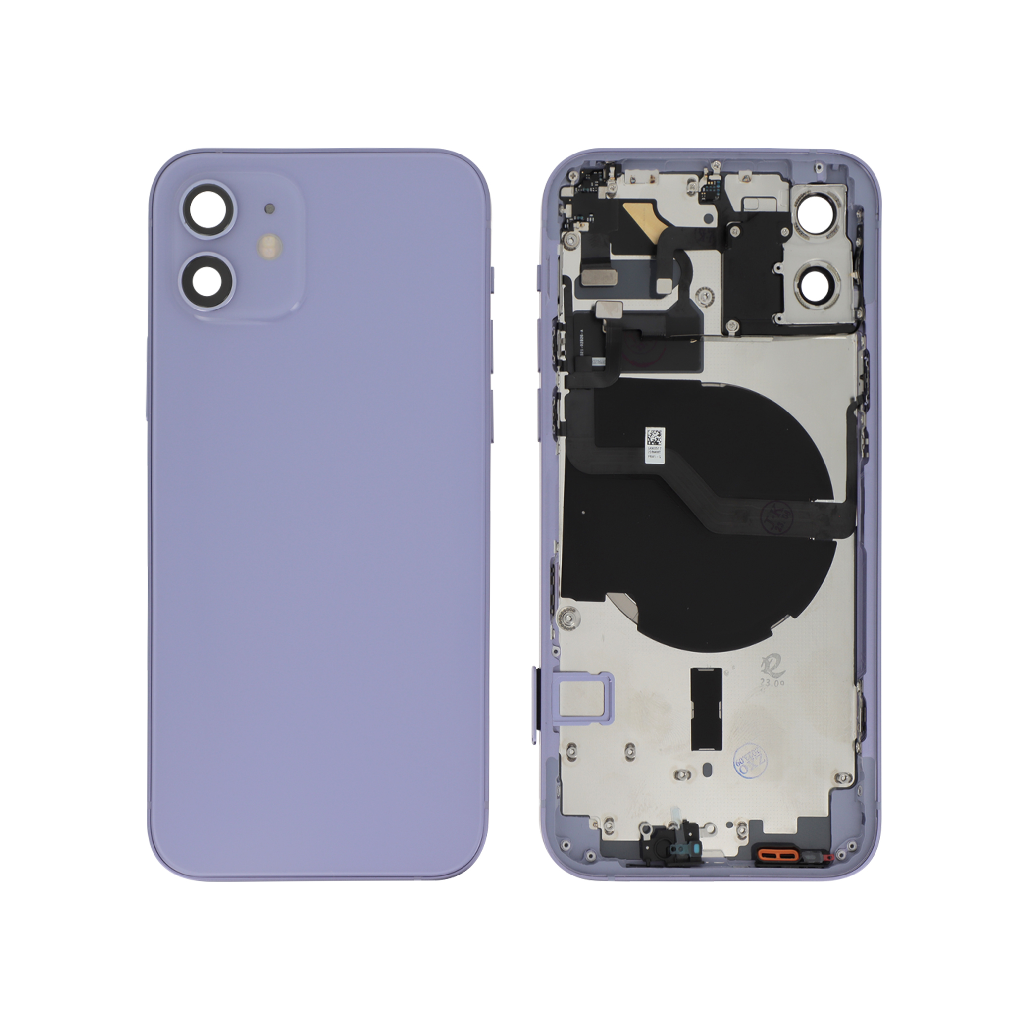 Carcasă completă complet mov iPhone 12, fara logo, compatibil