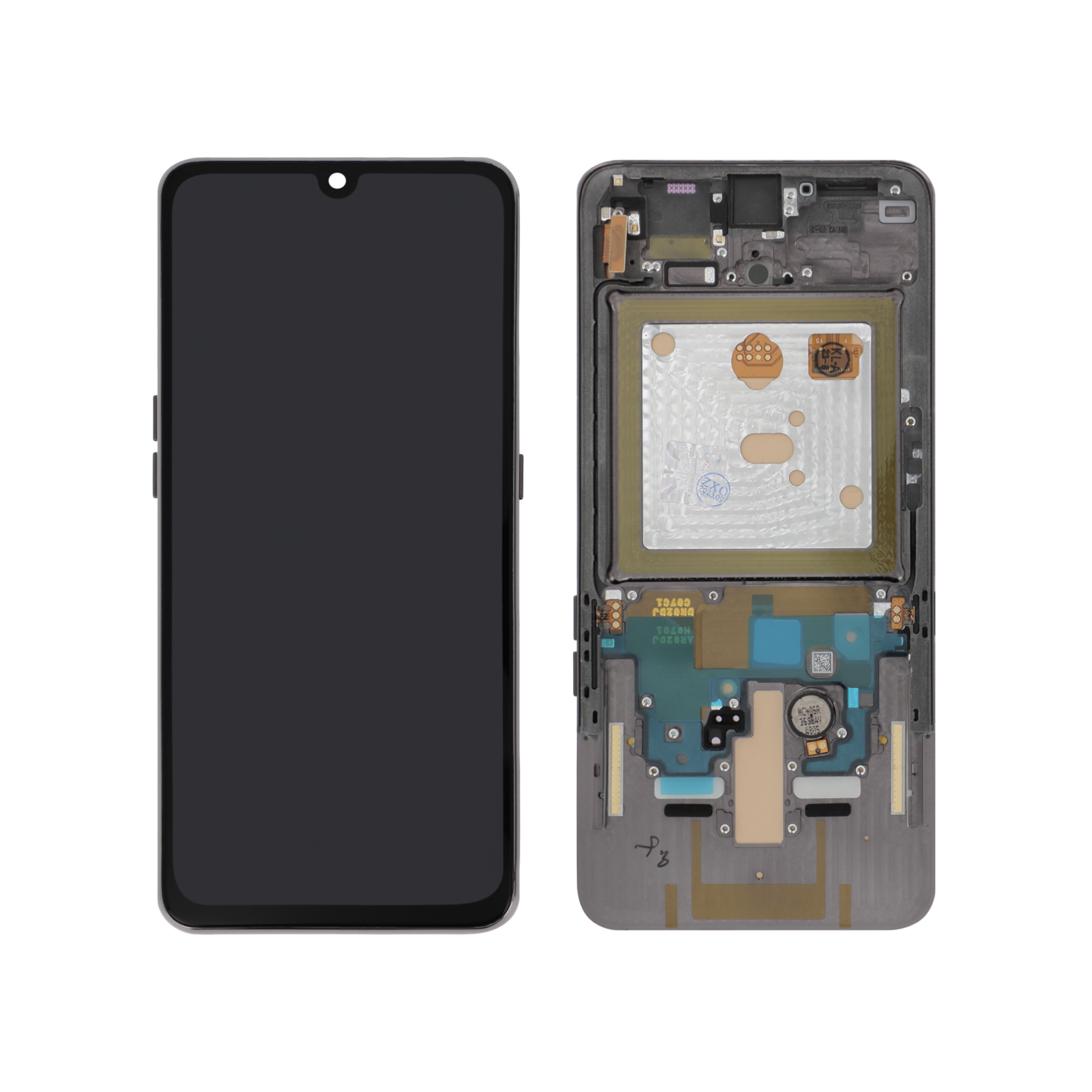 Display complet OLED cu ramă Samsung Galaxy A80 (A805F) Negru Compatibil