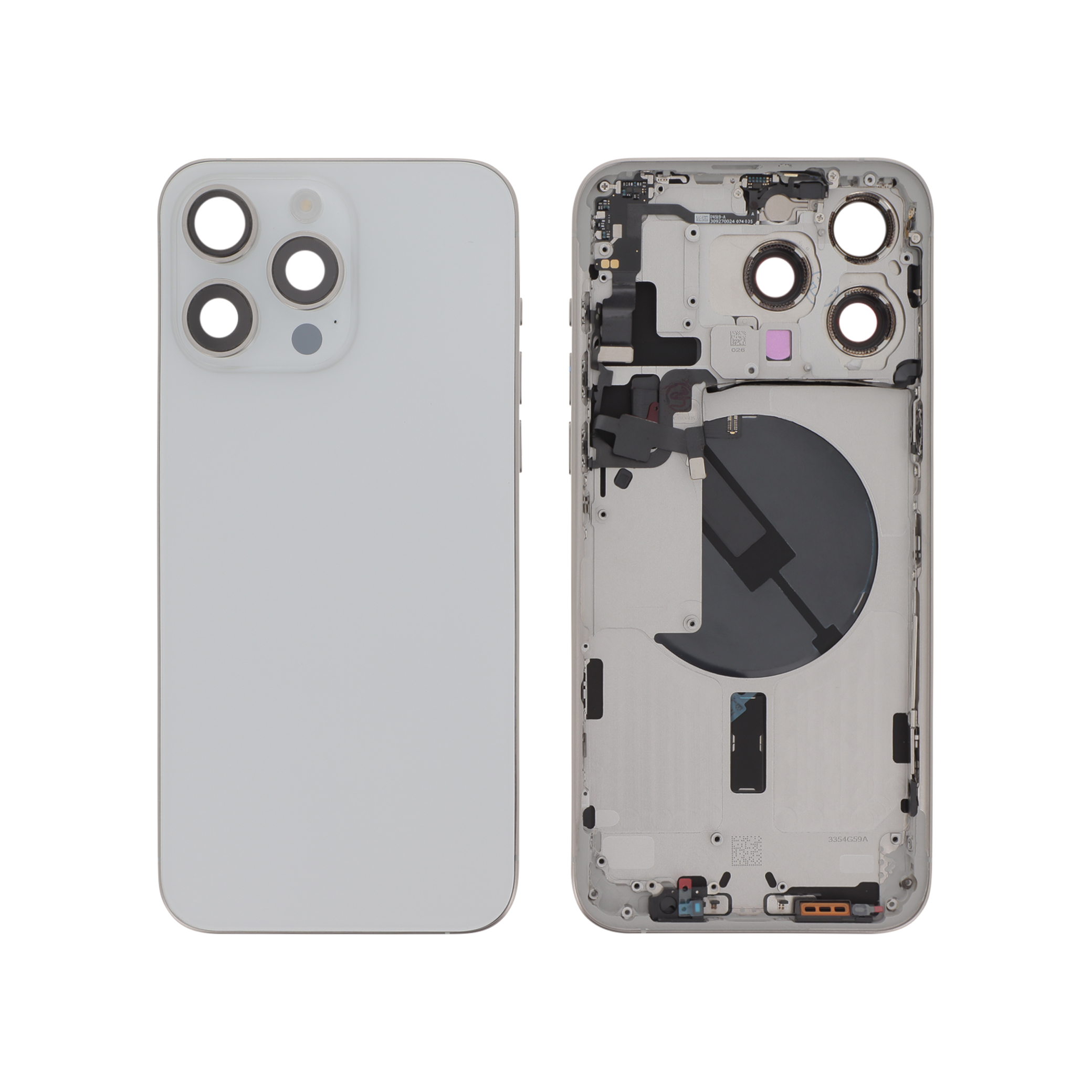 Midframe iPhone 15 Pro Max White Titanium Compatible