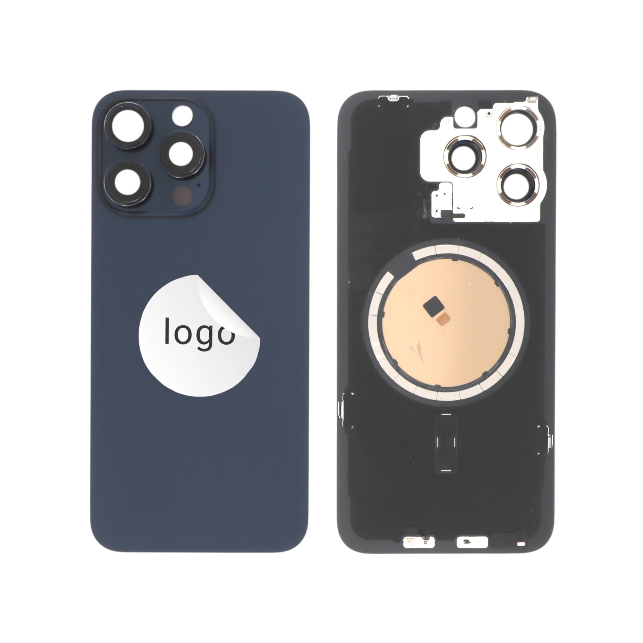 Sticlă capac spate Blue iPhone 15 Pro Max OEM Pulled Grade C