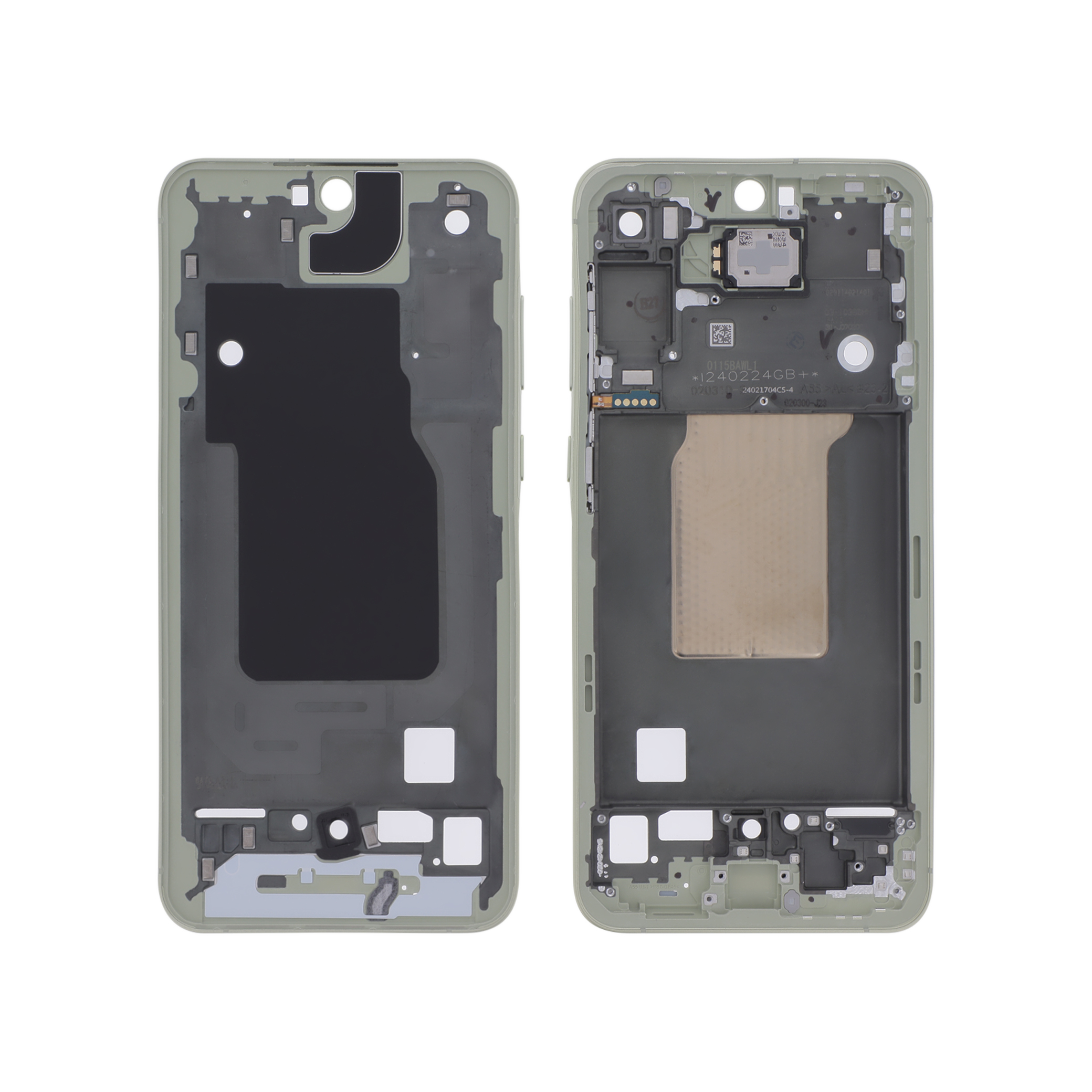 Midframe Lime Samsung Galaxy A55 5G (A556B) Service Pack
