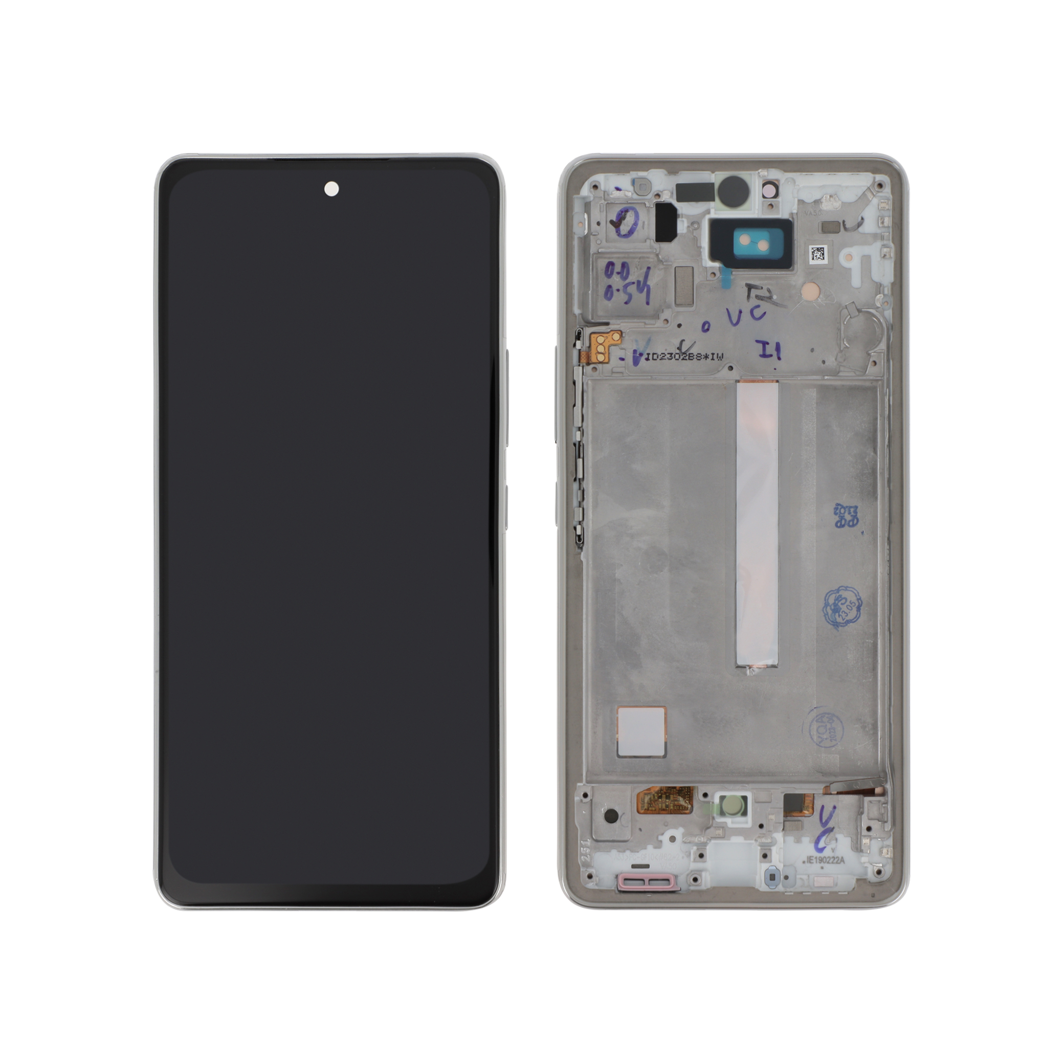 Display complet OLED cu ramă Samsung Galaxy A53 5G (A536B) Alb Compatibil