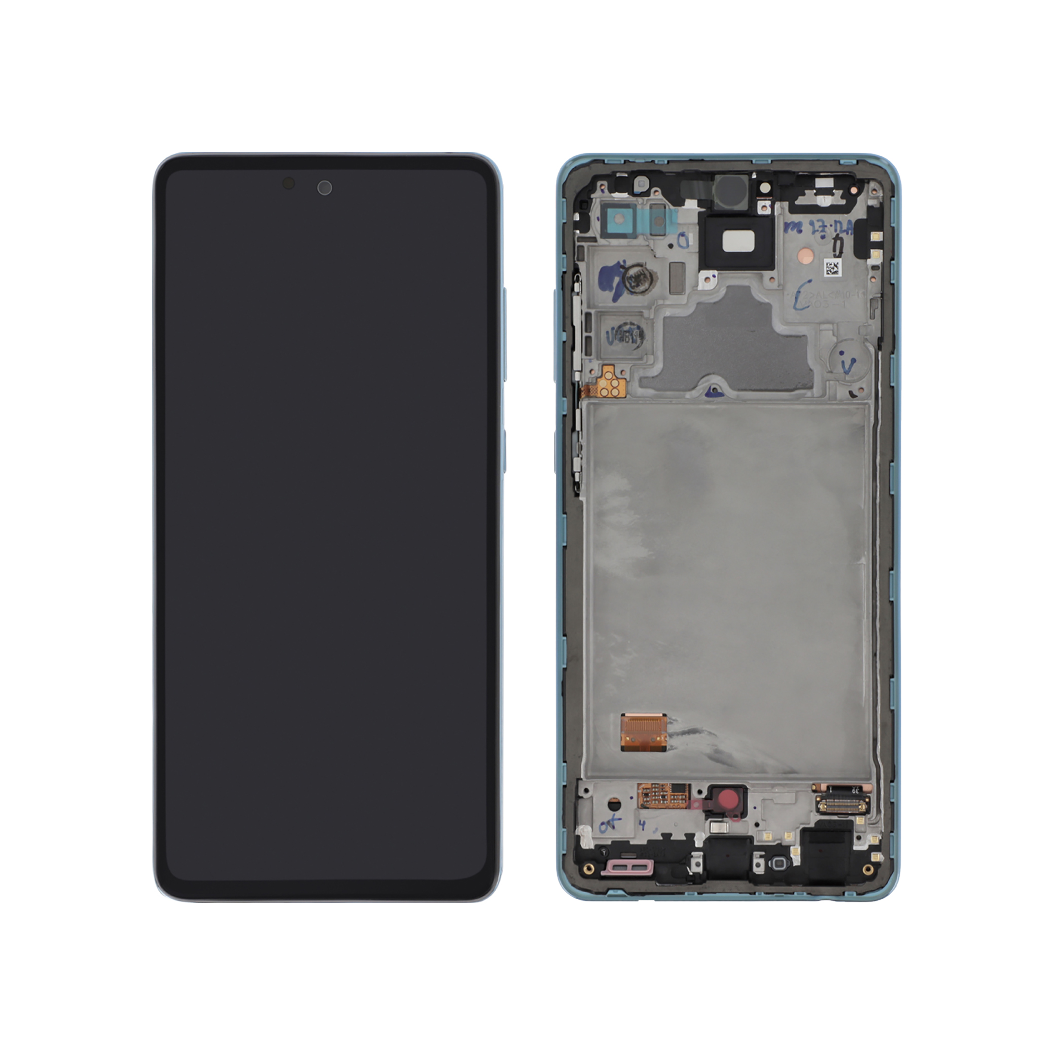 Display complet Samsung Galaxy A72 4G (A725F) Albastru Service Pack