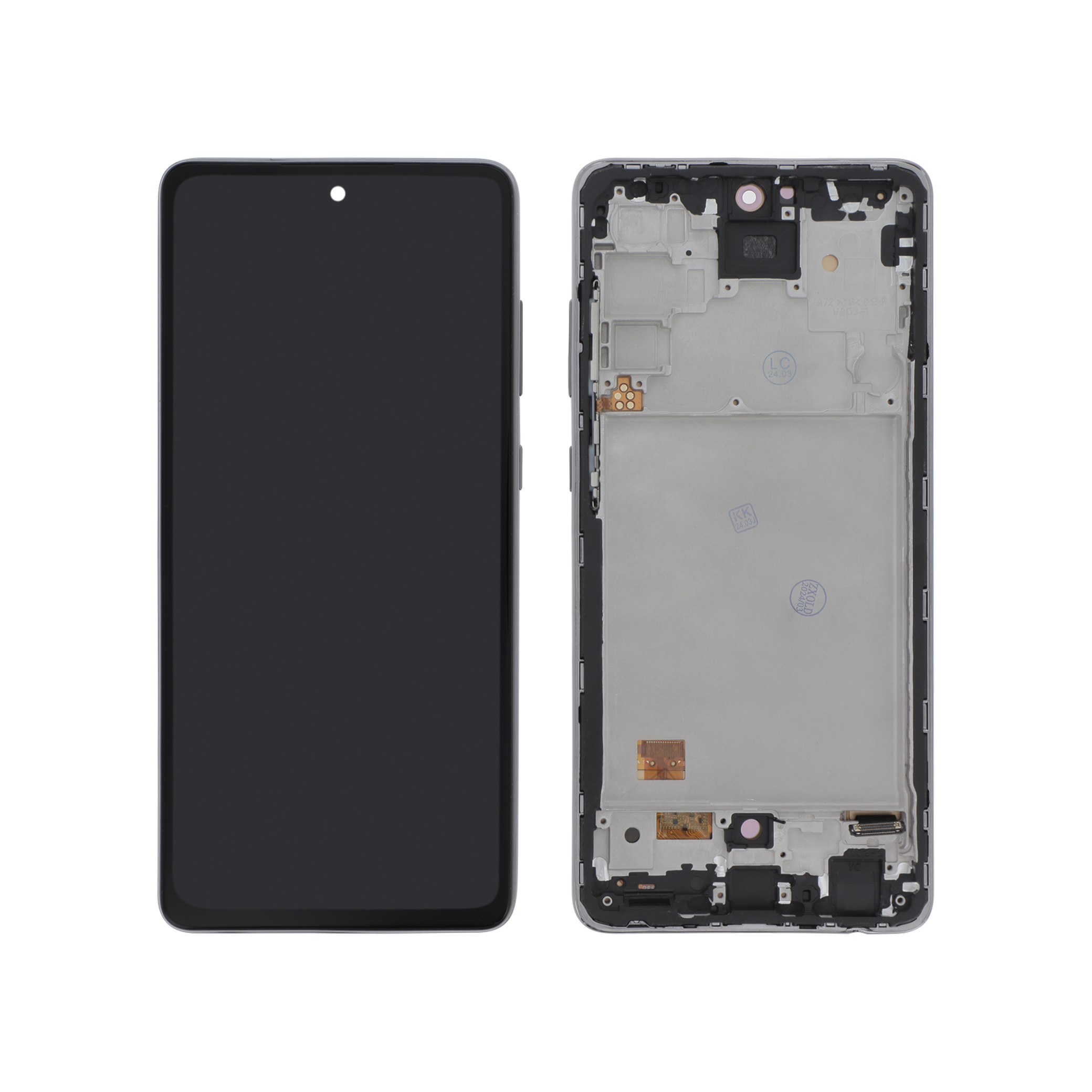 Display complet OLED cu ramă Samsung Galaxy A72 A725F/A726B Negru Compatibil