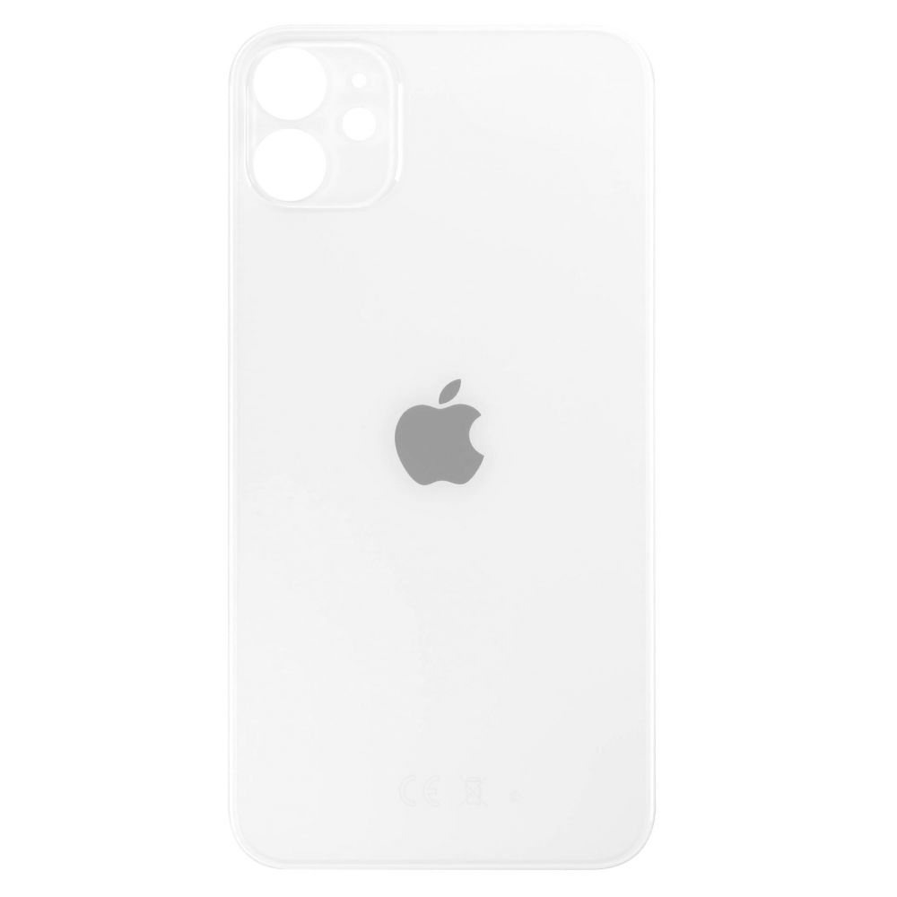 Sticla spate Capac spate iPhone 11 Big Hole White