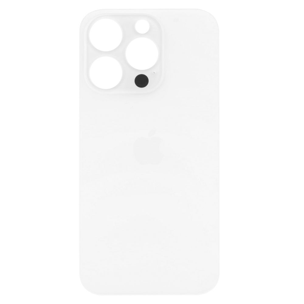 Sticla spate compatibil cu iPhone 14 Pro Big Hole Alb