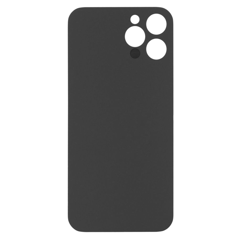Sticla spate compatibil cu iPhone 12 Pro, Graphite, Big Hole