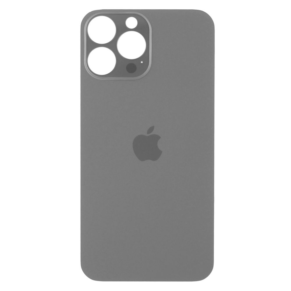 Sticla spate compatibil cu iPhone 13 Pro Max, Graphite, Big Hole