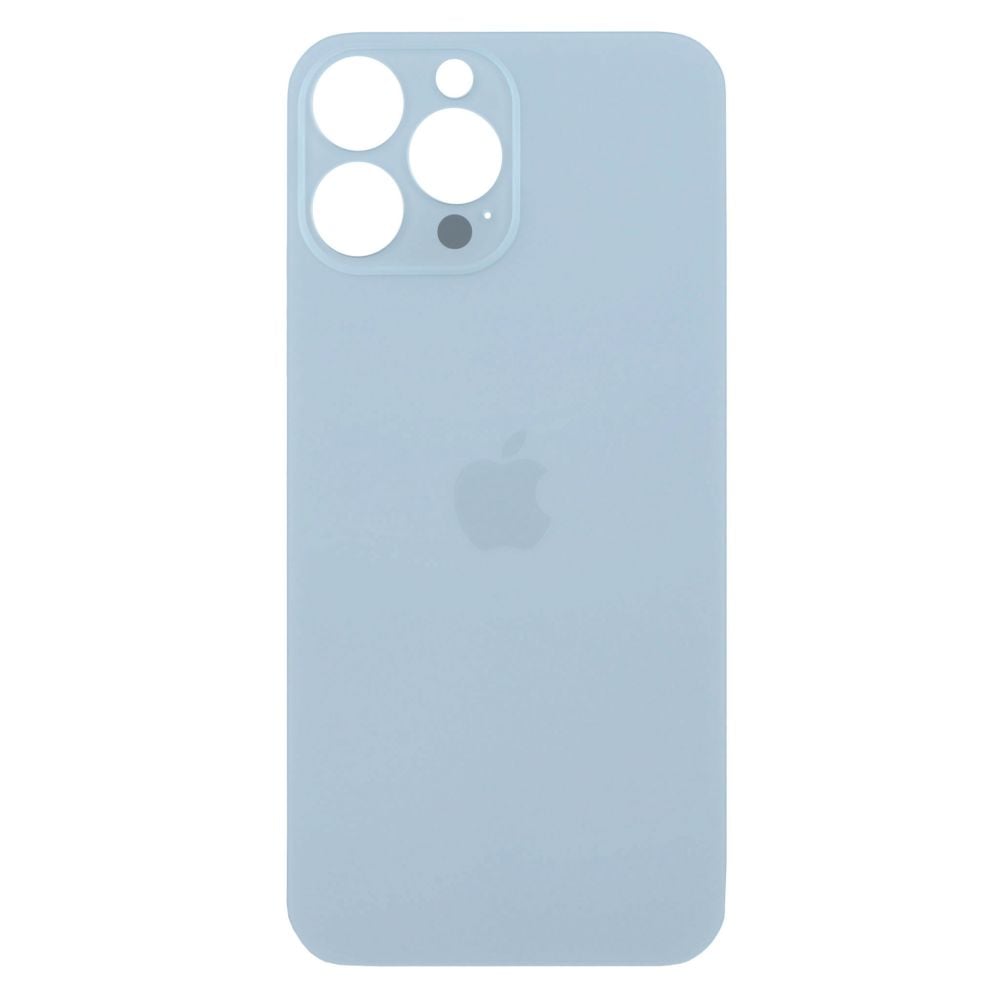 Sticla spate compatibil cu iPhone 13 Pro, Sierra Blue, Big Hole