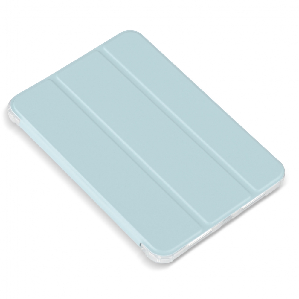 Husa magnetica spate transparent colturi intarite iPad mini 6, Ice Blue