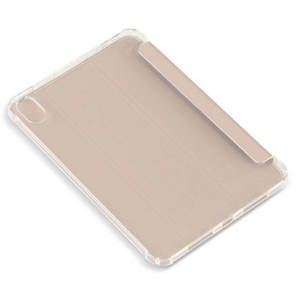 Husă magnetică cu spate transparent și colțuri întărite iPad mini 6, Auriu
