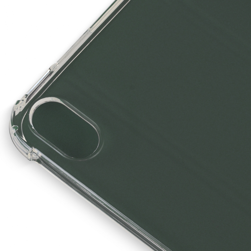 Husă magnetică cu spate transparent și colțuri întărite iPad mini 6, Dark Green