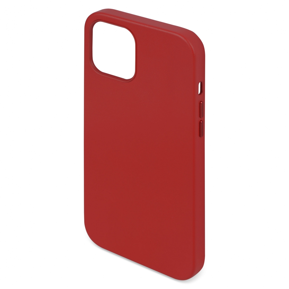 Husă protecție MagSafe din piele iPhone 12 Pro Max - Roșu
