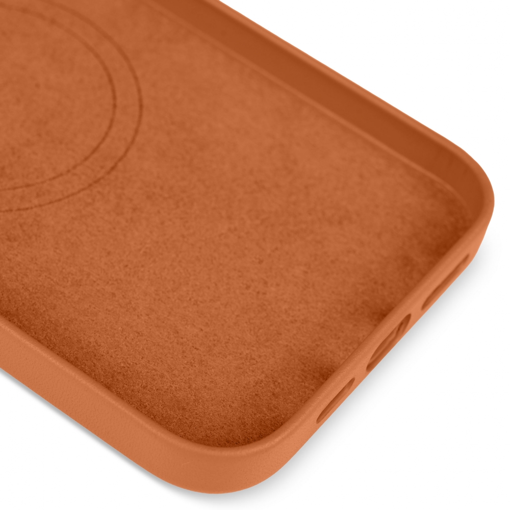 Husă de protecție MagSafe din piele iPhone 13 Pro - Maro