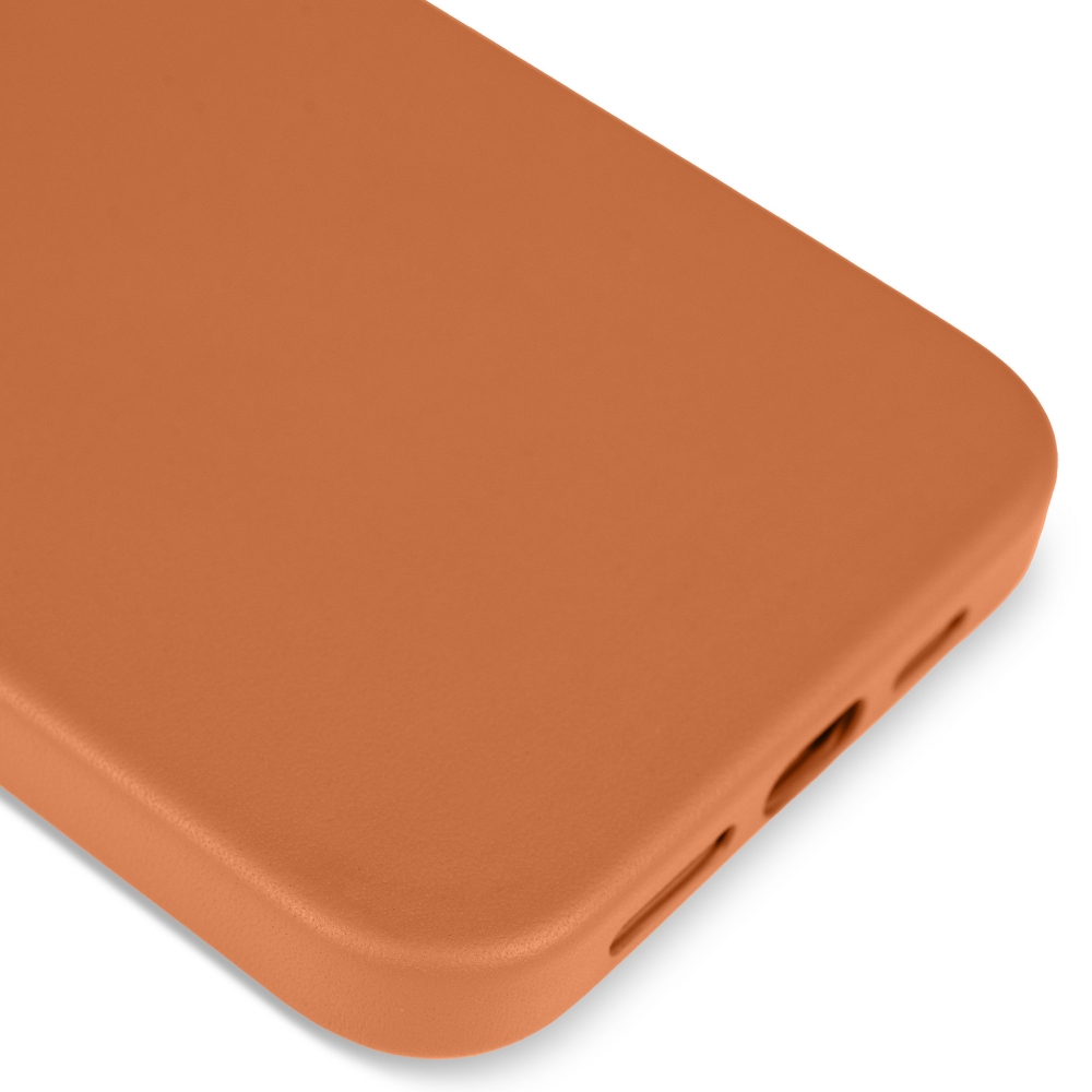 Husă de protecție MagSafe din piele iPhone 13 Pro - Maro