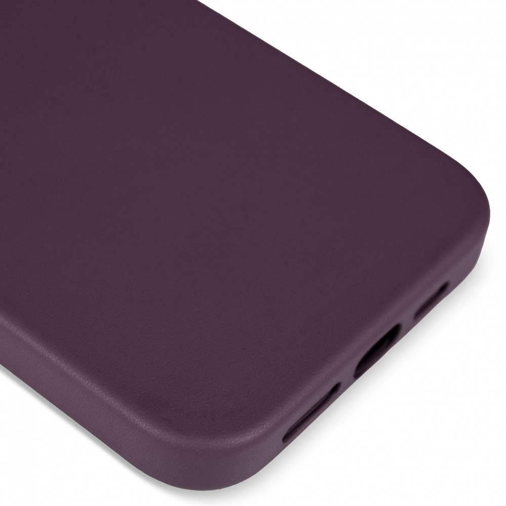 Husă protecție MagSafe piele iPhone 13 Pro Max - Dark Purple