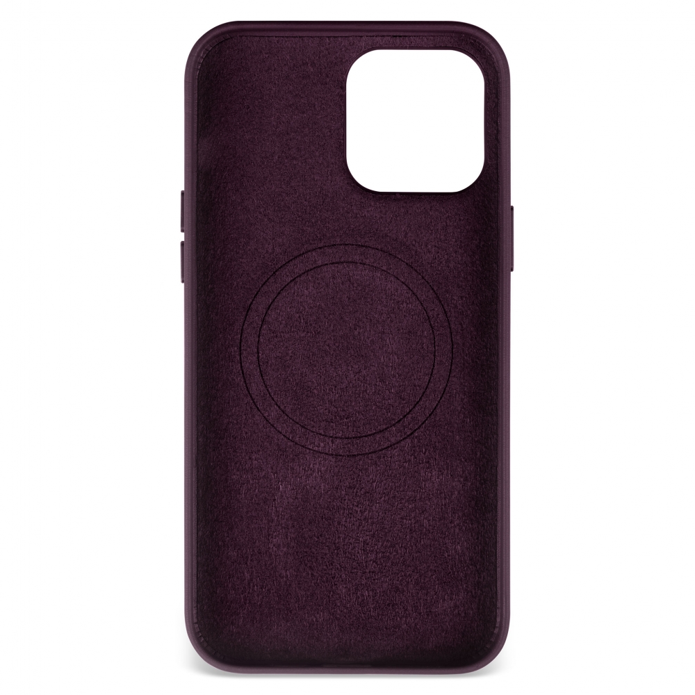Husă protecție MagSafe piele iPhone 13 Pro Max - Dark Purple