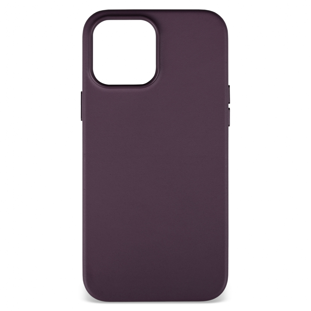 Husă protecție MagSafe piele iPhone 13 Pro Max - Dark Purple