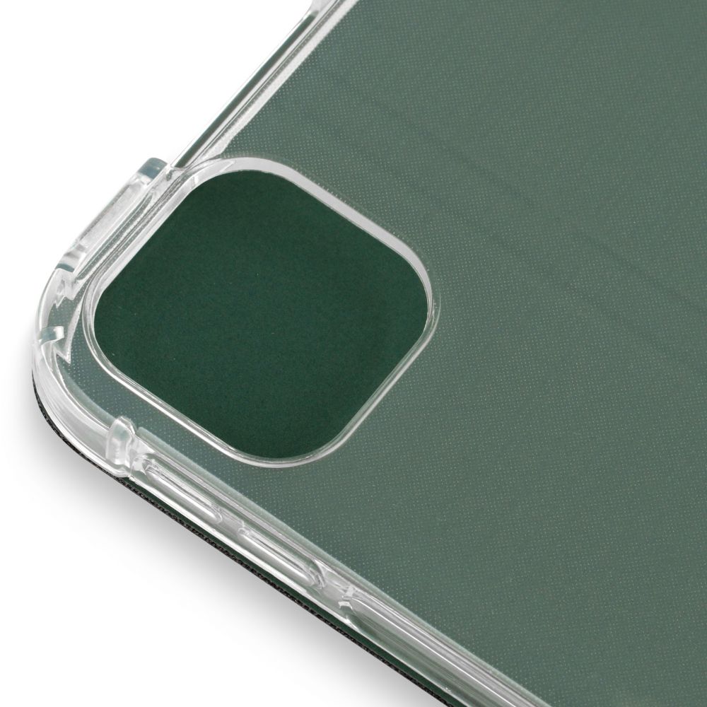 Husă magnetică cu spate transparent și colțuri întărite iPad Pro 11 inch (2018/2020) - Dark Green