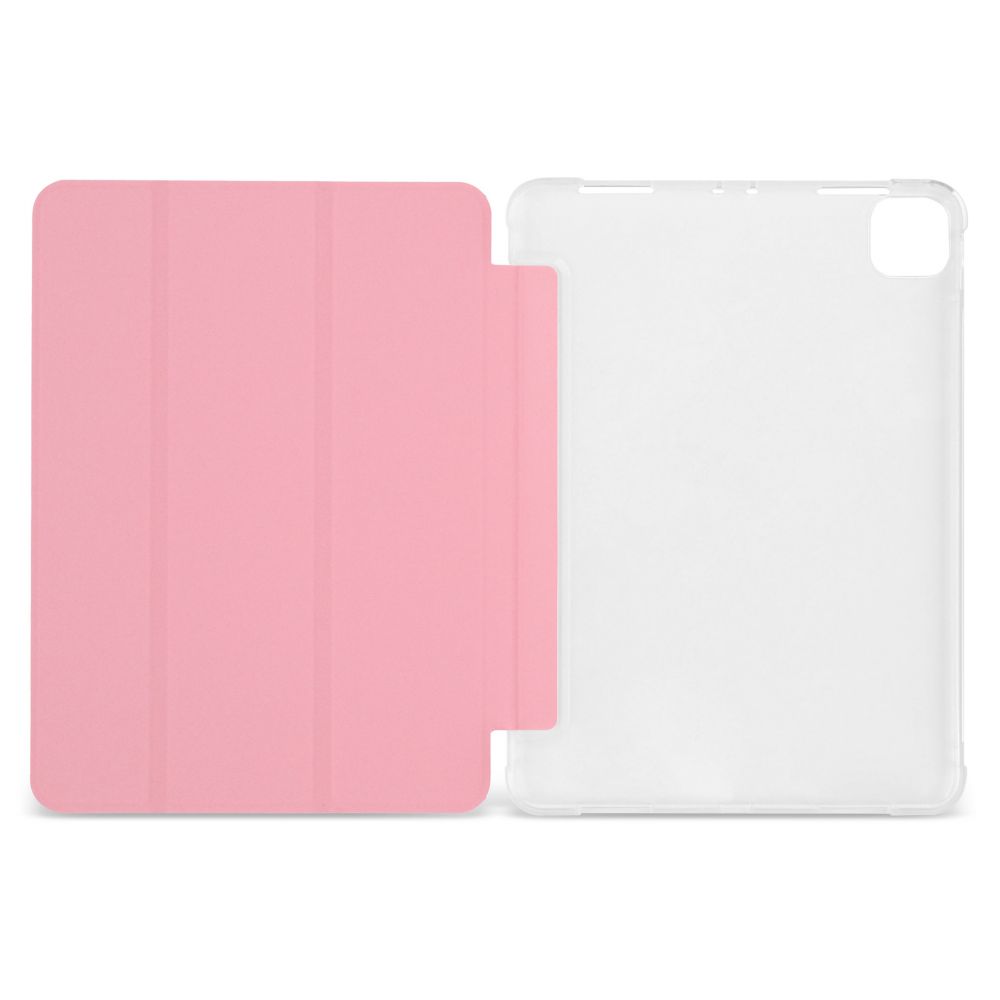Husă magnetică cu spate transparent și colțuri întărite iPad Pro 11 inch (2018, 2020) Roz