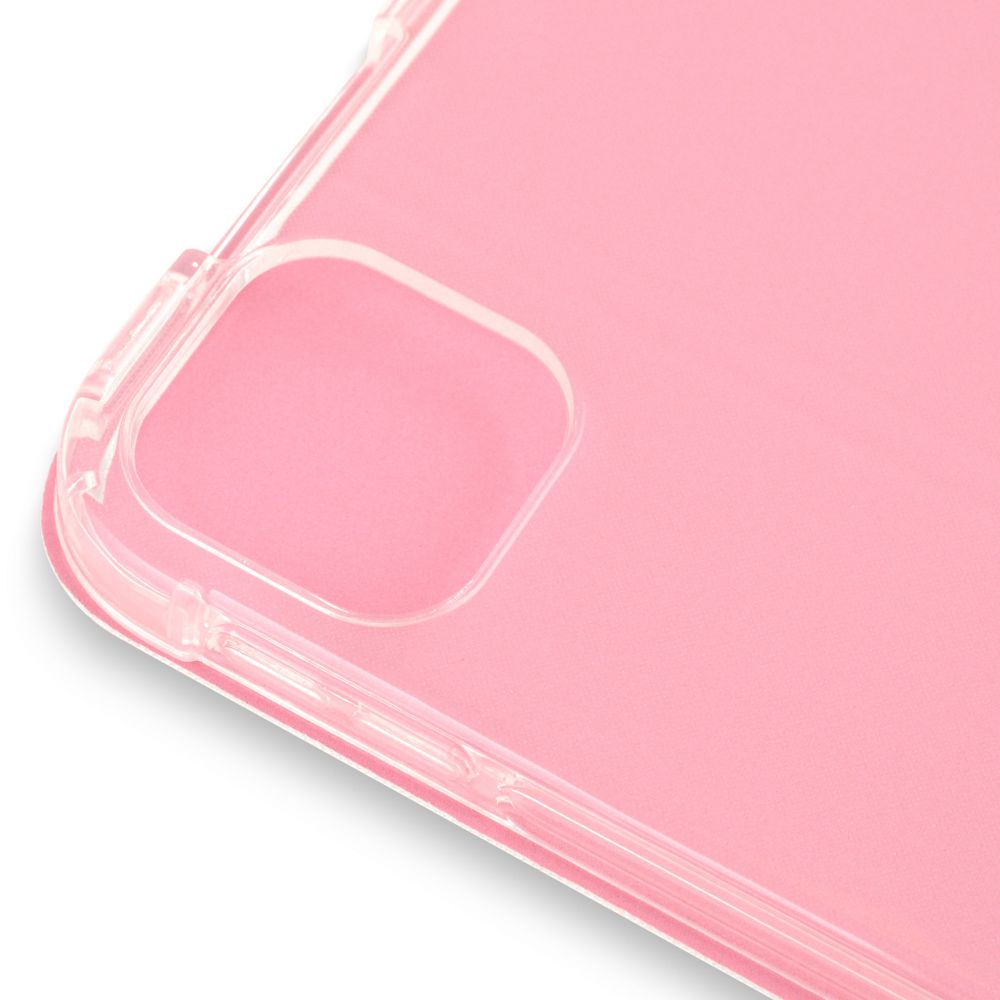Husă magnetică cu spate transparent și colțuri întărite iPad Pro 11 inch (2018, 2020) Roz