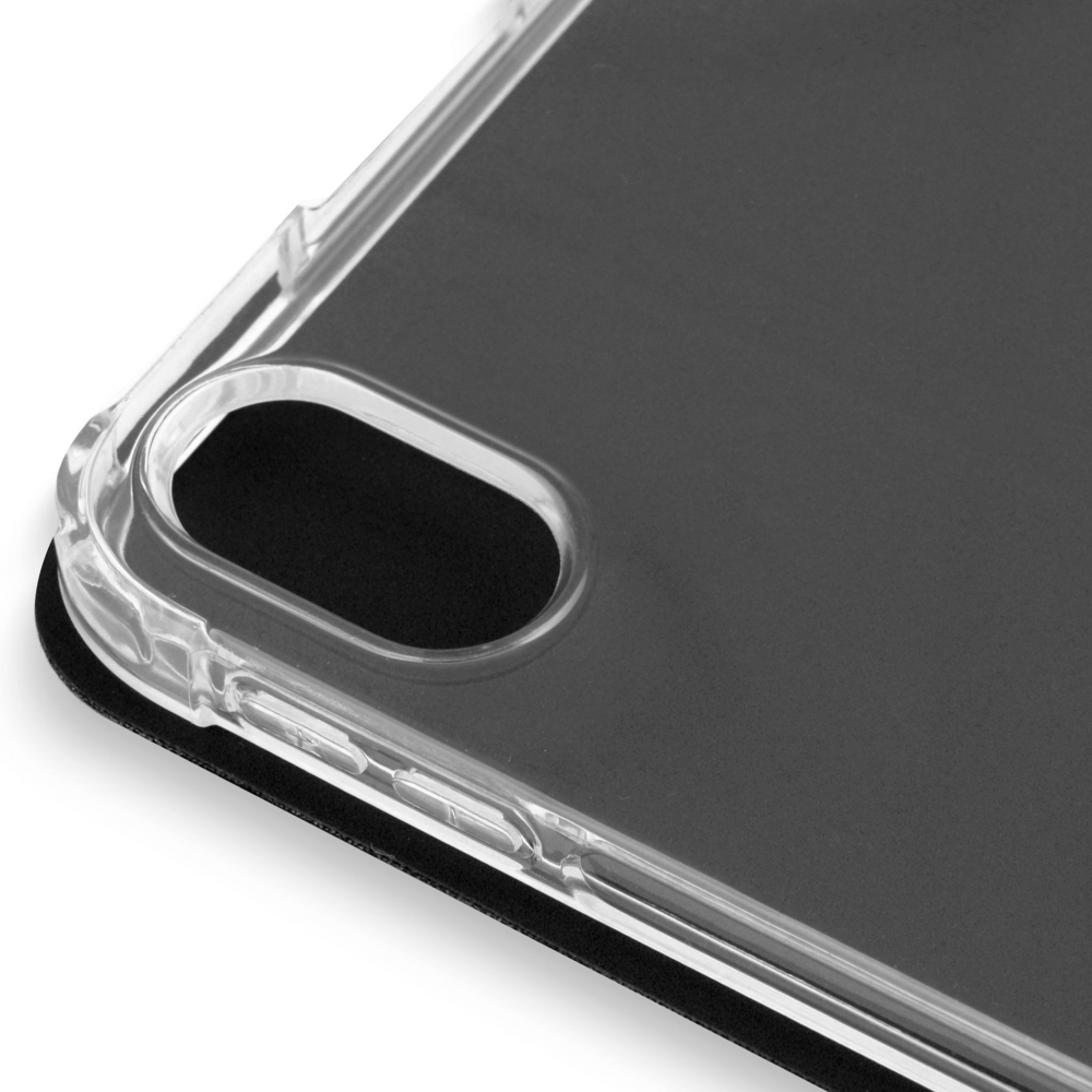 Husă magnetică cu spate transparent și colțuri întărite iPad Air 4 10.9 inch - Negru