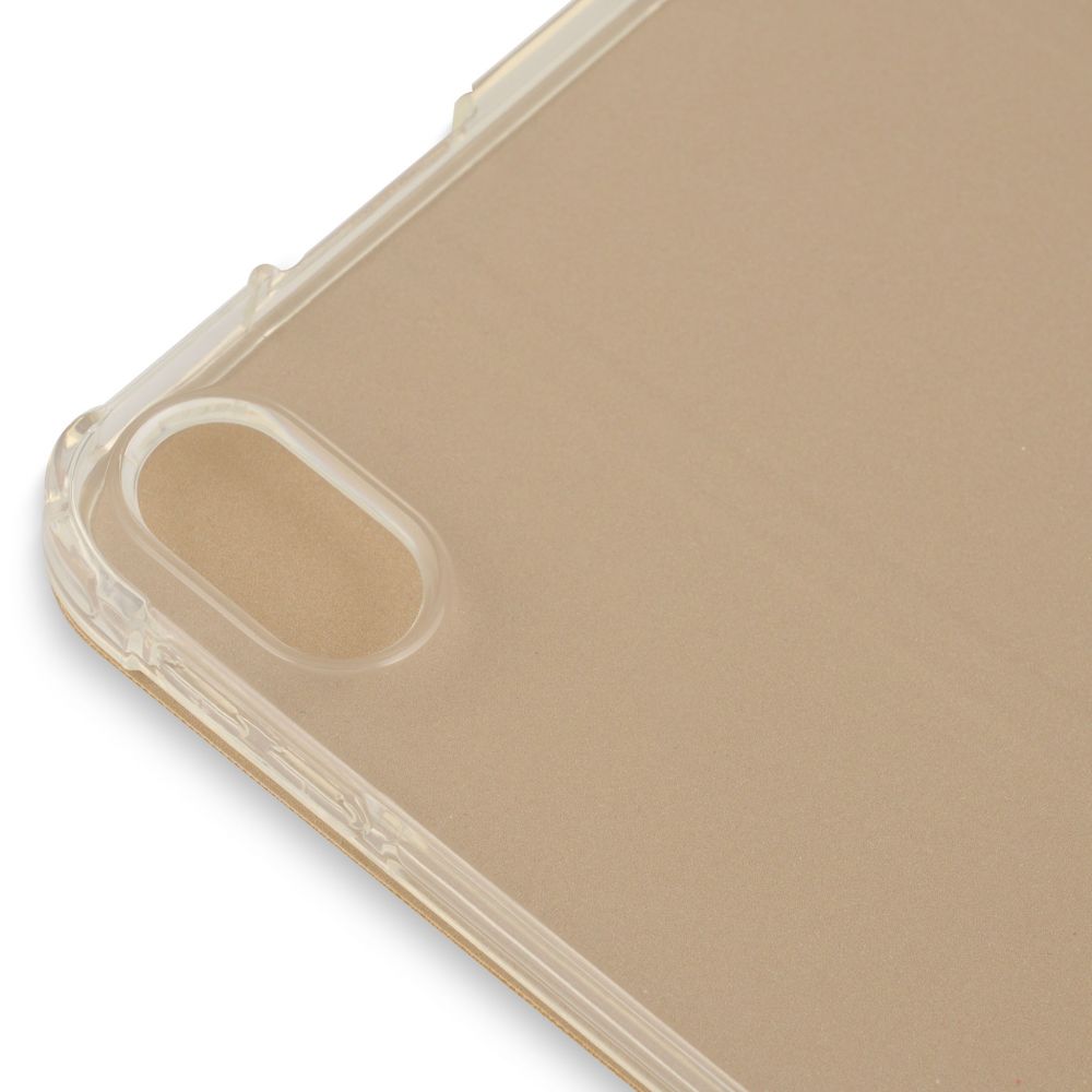 Husă magnetică cu spate transparent și colțuri întărite iPad Air 4 10.9 inch, Auriu