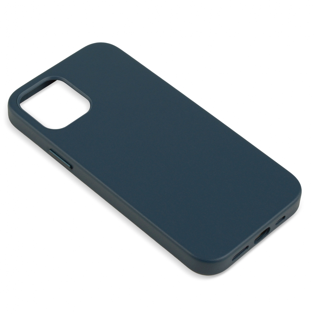 Husă din piele naturală cu MagSafe Apple iPhone 12 mini, Albastru