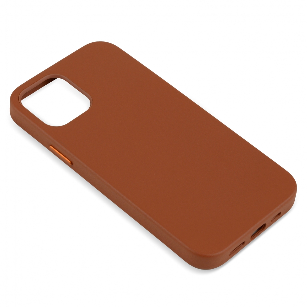 Husă din piele naturală cu MagSafe Apple iPhone 12 mini, Maro