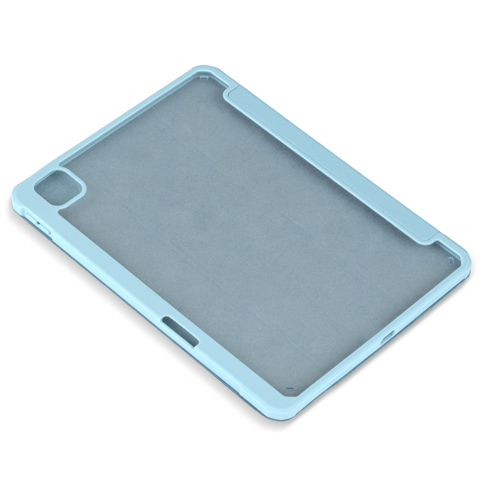 Husă magnetică cu spate acrilic, colțuri întărite și suport Stylus iPad Pro 11 (2020) Haze Blue